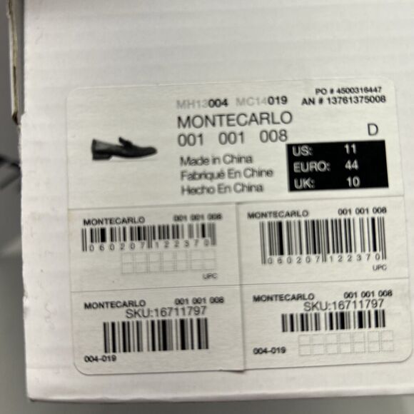 ALDO Mens Dress Shoe Monte Carlo Textured Black Synthetic Decorative Emblem Sz11 - Picture 12 of 12